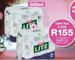 President Liquor Castle Lite Beer Cans offer