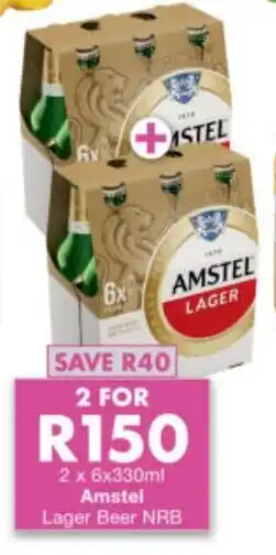 President Liquor Amstel Lager Beer NRB offer