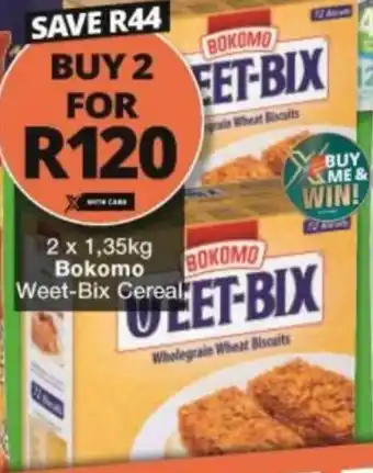 Bokomo Weet-Bix Cereal 2 x 1,35kg