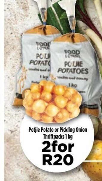 Food Lover's Market Potjie Potato or Pickling Onion Thriftpacks 1kg offer