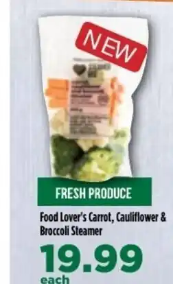 Food Lover's Market Food Lover's Carrots, Cauliflower & Broccoli Steamer offer