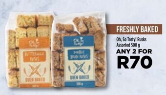Food Lover's Market Oh, So Tasty! Rusks Assorted 500g offer