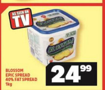 Usave Blossom Epic Spread 40% Fat Spread 1kg offer