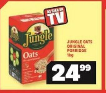 Usave Jungle Oats Original Porridge 1kg offer