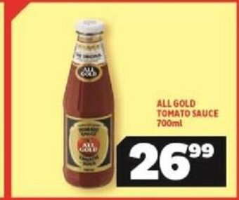 Usave All Gold Tomato Sauce 700ml offer