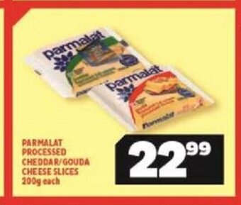 Usave Parmalat Processed Cheddar/Gouda Cheese Slices 200g each offer