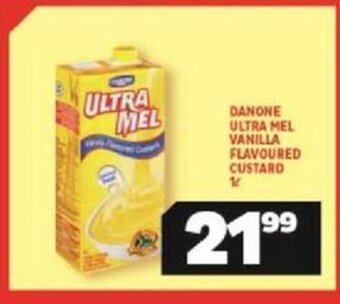 Usave Danone Ultra Mel Vanilla Flavoured Custard 1L offer