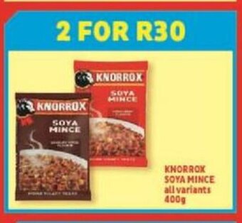 Usave Knorrox Soya Mince All Variants 400g offer
