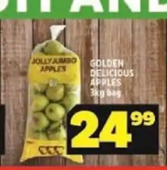 Usave Golden Delicious Apples 3kg Bag offer