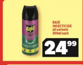 Usave Raid Insecticide All Variants 300ml each offer