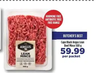 Food Lover's Market Cape Black Angus Lean Beef Mince 500g offer