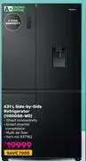 Game Hisense 631Ltr Side-By-Side Refrigerator H800SB-WD offer