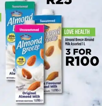 Food Lover's Market Almond Breeze Almond Milk Assorted 1L offer