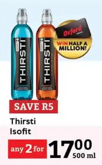 Oxford Freshmarket Thirsti Isofit offer