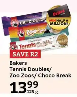 Bakers Tennis Doubles/ Zoo Zoos/ Choco Break
