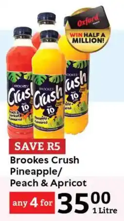 Oxford Freshmarket Brookes Crush Pineapple/ Peach & Apricot offer