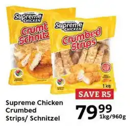 Oxford Freshmarket Supreme Chicken Crumbed Strips/ Schnitzel offer