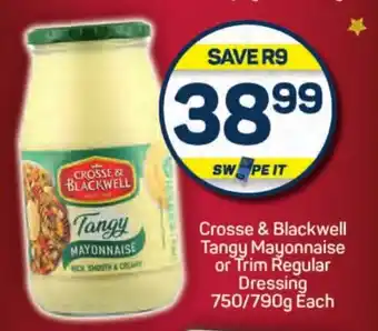 Pick n Pay Crosse & Blackwell Tangy Mayonnaise or Trim Regular Dressing offer