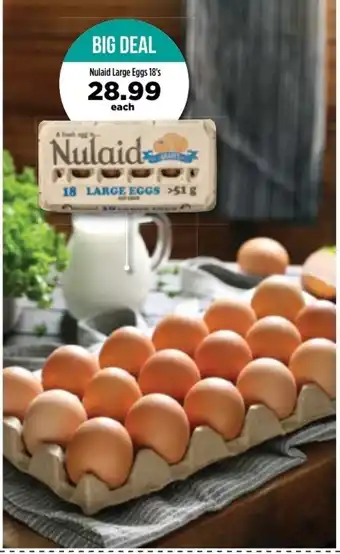 Food Lover's Market Nulaid Large Eggs 18's offer