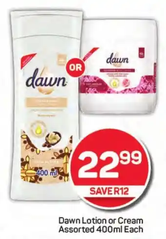 Pick n Pay Dawn Lotion or Cream Assorted offer