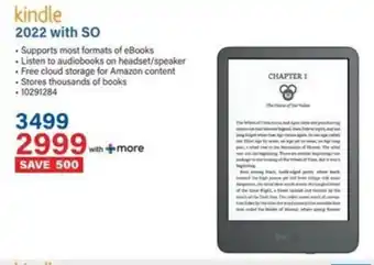 Incredible Connection Kindle 2022 with SO offer