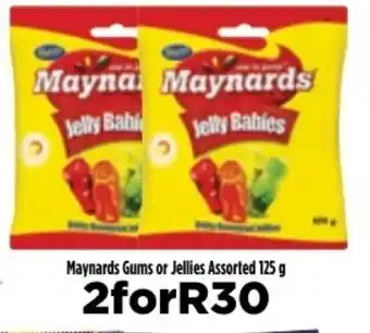 Food Lover's Market Maynards Gums or Jellies Assorted 125g offer