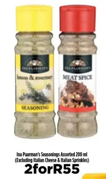 Food Lover's Market Ina Paarman's Seasonings Assorted 200ml offer