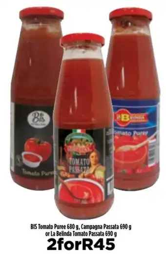 Food Lover's Market BIS Tomato Puree 680g, Campagna Passata 690g or La Belinda Tomato Passata 690g offer