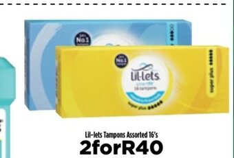 Food Lover's Market Lil-Lets Tampons Assorted 16's offer