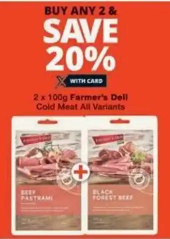 Checkers Hyper Farmer's Deli Cold Meat All Variants offer