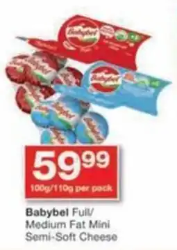 Checkers Hyper Babybel Full/ Medium Fat Mini Semi-Soft Cheese offer
