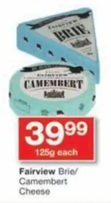 Checkers Hyper Fairview Brie/ Camembert Cheese offer
