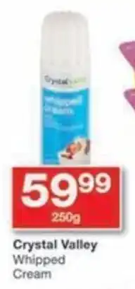 Checkers Hyper Crystal Valley Whipped Cream offer