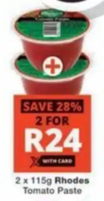 Checkers Hyper Rhodes Tomato Paste offer