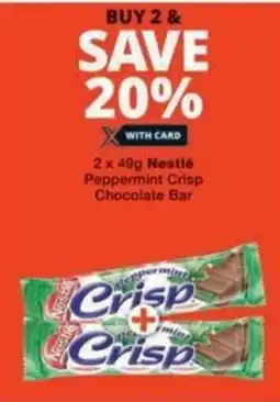 Checkers Hyper Nestlé Peppermint Crisp Chocolate Bar offer