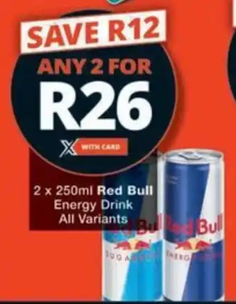 Checkers Hyper Red Bull Energy Drink All Variants offer