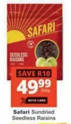 Safari Sundried Seedless Raisins
