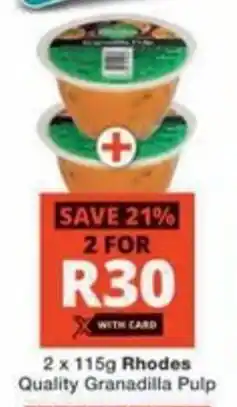 Checkers Hyper Rhodes Quality Granadilla Pulp offer