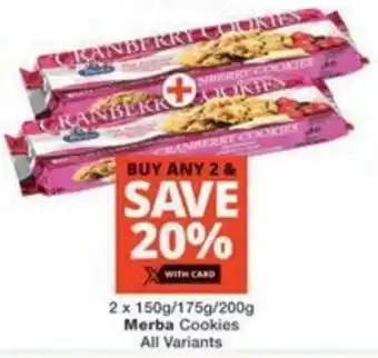 Checkers Hyper Merba Cookies All Variants offer