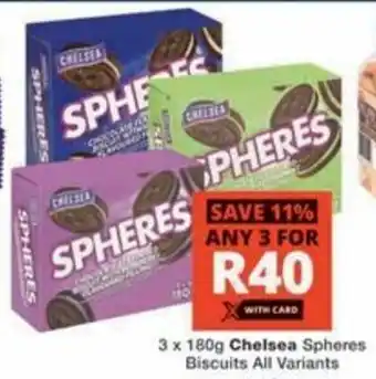 Checkers Hyper Chelsea Spheres Biscuits All Variants offer