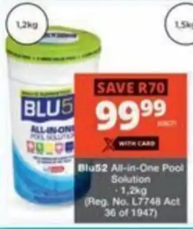 Checkers Hyper Blu52 All-in-One Pool Solution offer