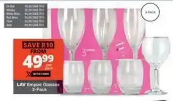 Checkers Hyper LAV Empire Glasses offer