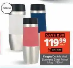 Checkers Hyper Cuppa Double Wall Stainless Steel Travel Mug offer