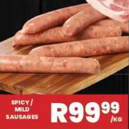 Super Save Spicy/ mild sausages offer