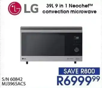 Hirsch's LG 9 in 1 Neochef convection microwave offer