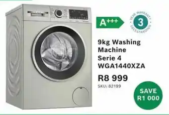 Hirsch's BOSCH Washing Machine Serie 4 WGA1440XZA offer