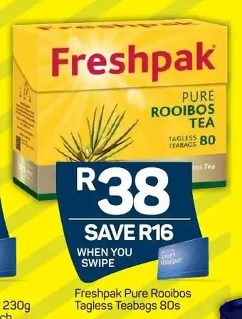 Pick n Pay Freshpack Pure Rooibos Tagless Teabags 80s offer