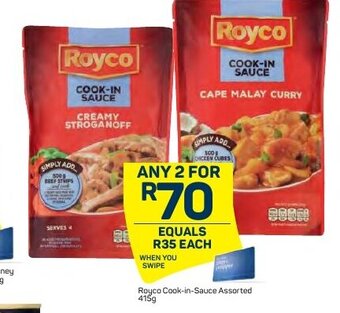 Pick n Pay Royco Pasta or Cook-in-Sauce Assorted 415g offer
