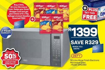 Pick n Pay Defy 30 Litre Mirror Finish Electronic Microwave Oven offer