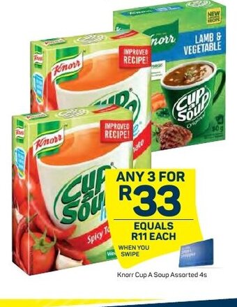 Pick n Pay Knorr Cup A Soup Assorted 4s offer